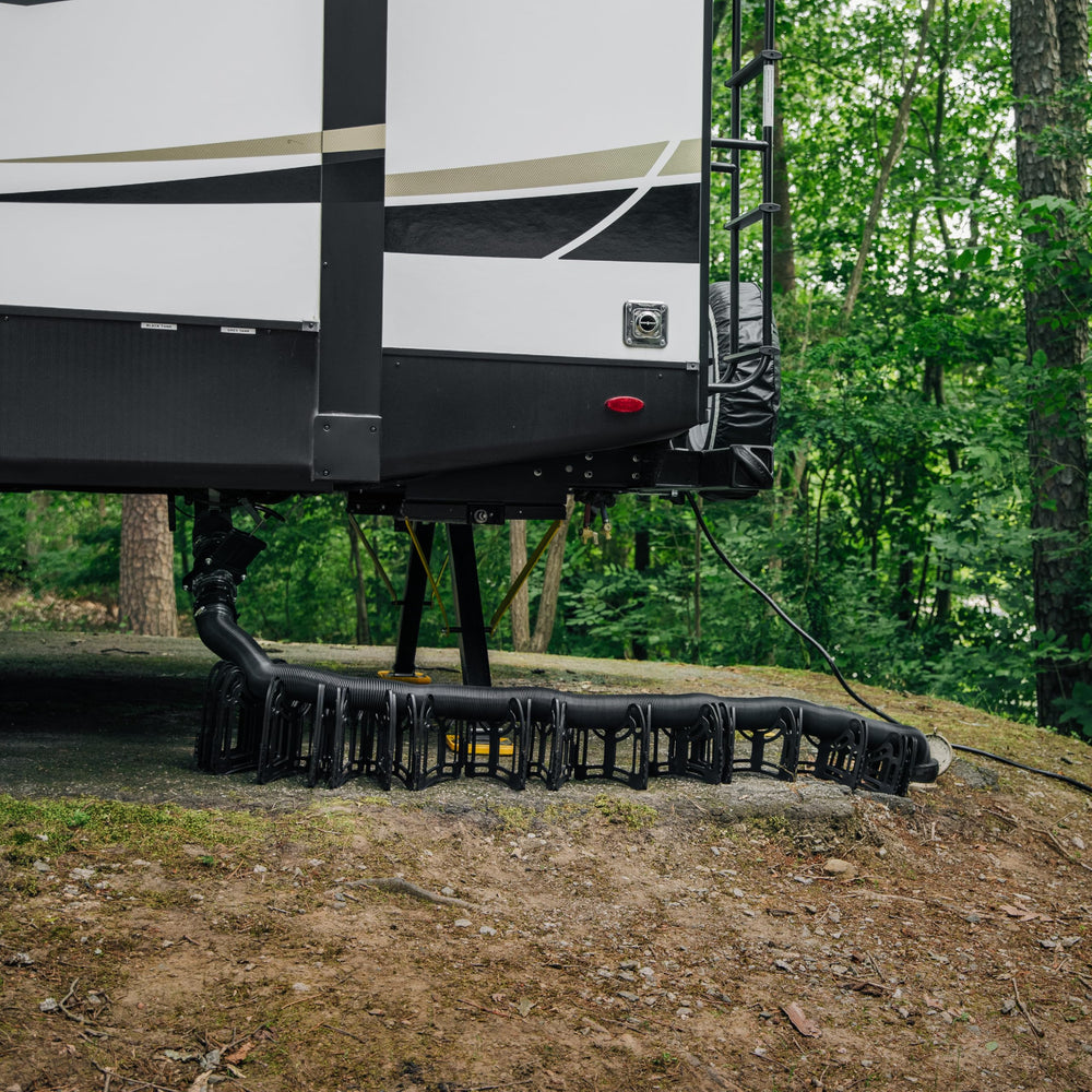 Camco Sidewinder uses rust-resistant plastic for durable camping use