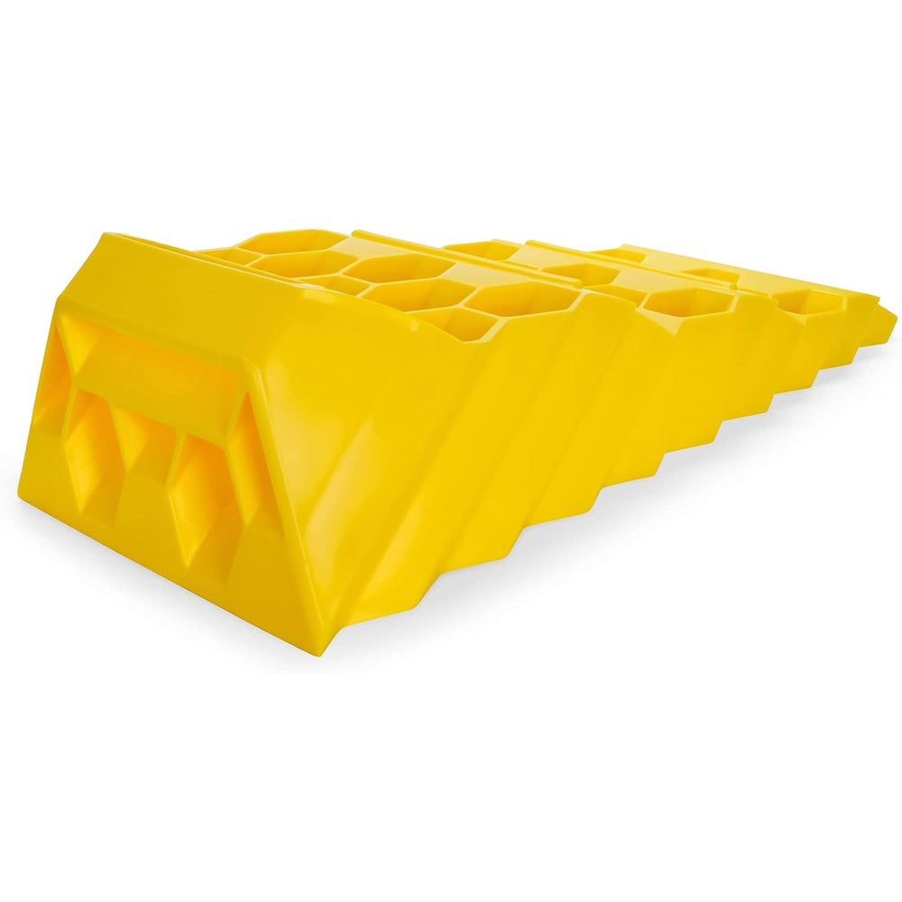 Camco Super Tri-Leveler supports up to 12,500 lb capacity for RVs.