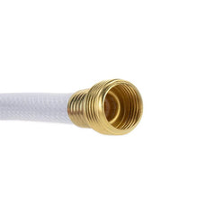 Camco TastePURE hose with CSA lead-free label for safer water connections.