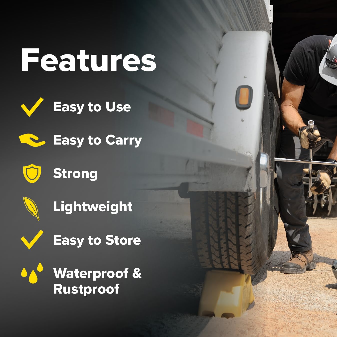 Camco Trailer-Aid Plus lightweight and portable for easy storage and transport