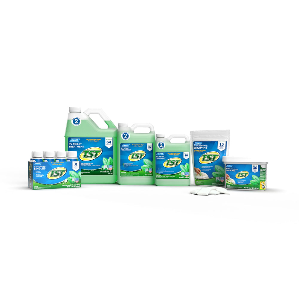 Camco TST used on boats and campers as versatile waste treatment