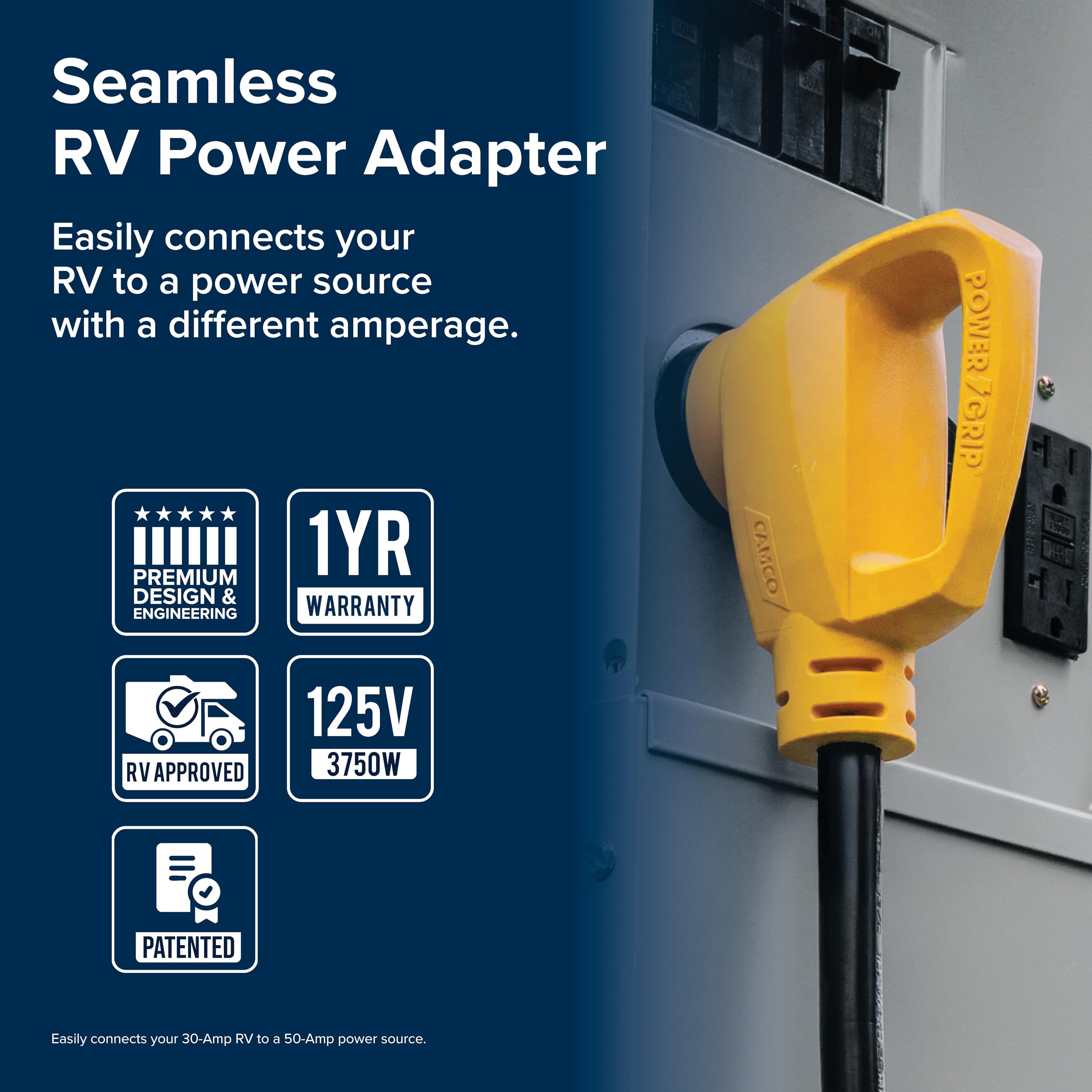 TT-30R to 14-50P connectors enable flexible campsite power setups