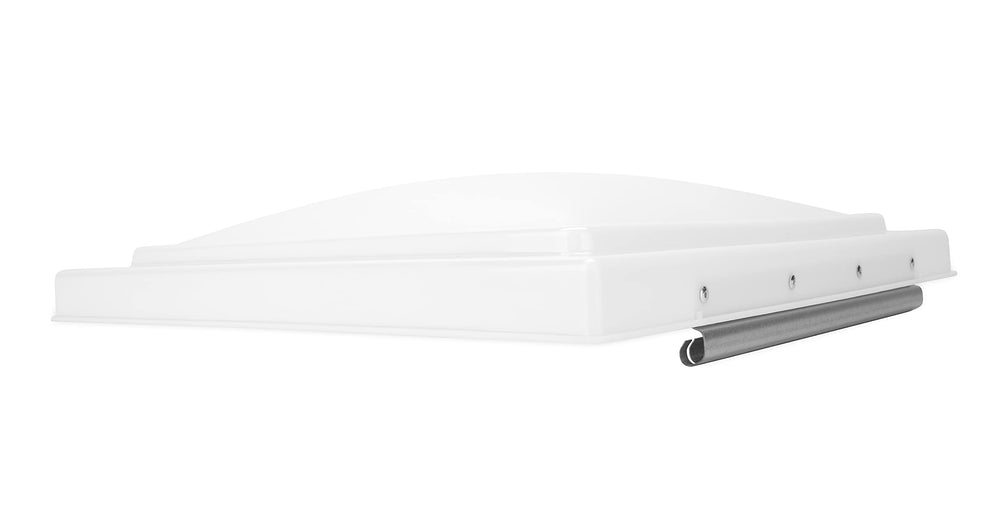 Camco vent lid 14x14 front view highlights durable polypropylene construction.