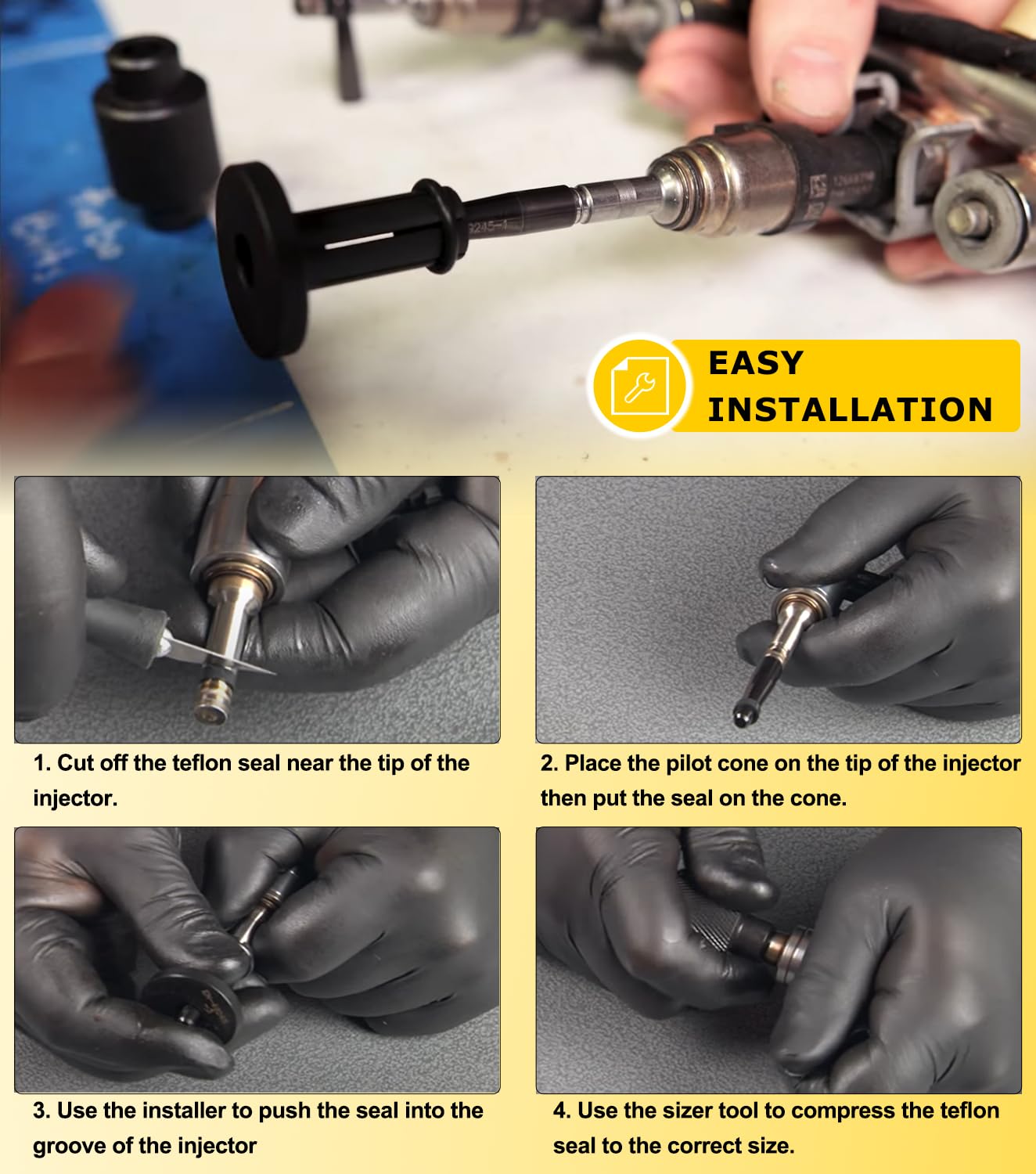 Camoo GM245 seal sizer ensures correct seal pre-sizing.