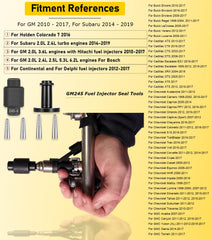 Camoo GM245 short seal installer guide speeds injector service.