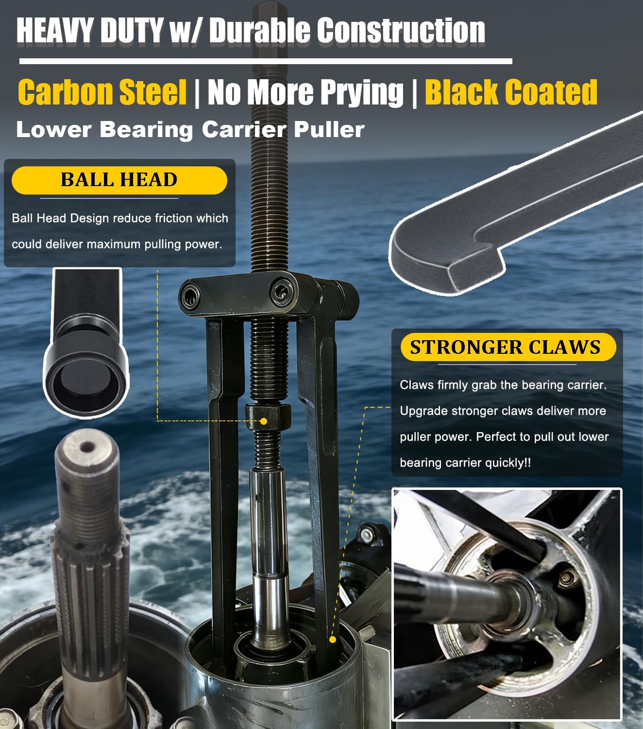 Camoo device uses heat-treated steel for durability in marine use