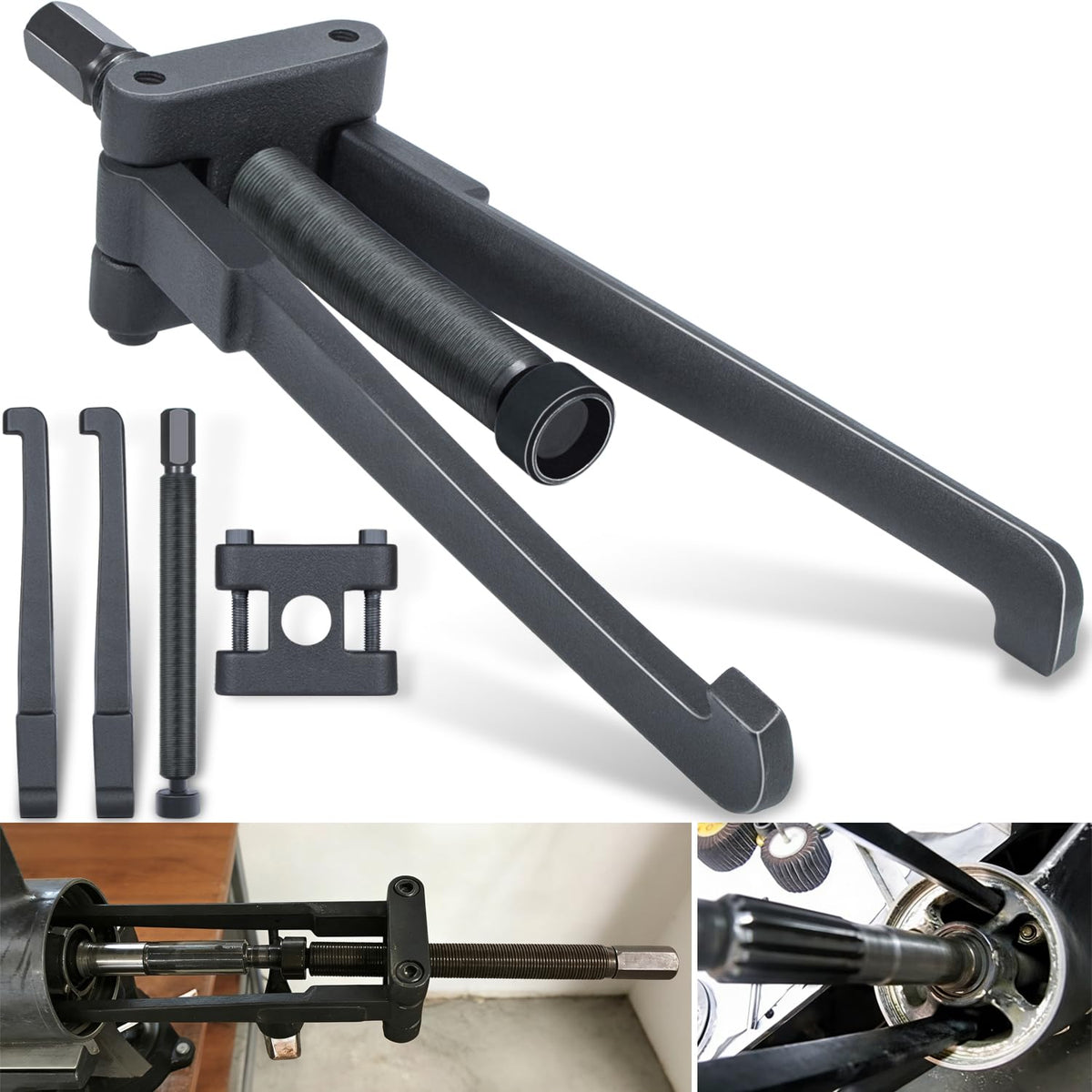 Camoo lower bearing puller for Yamaha gearcase enables efficient bearing removal