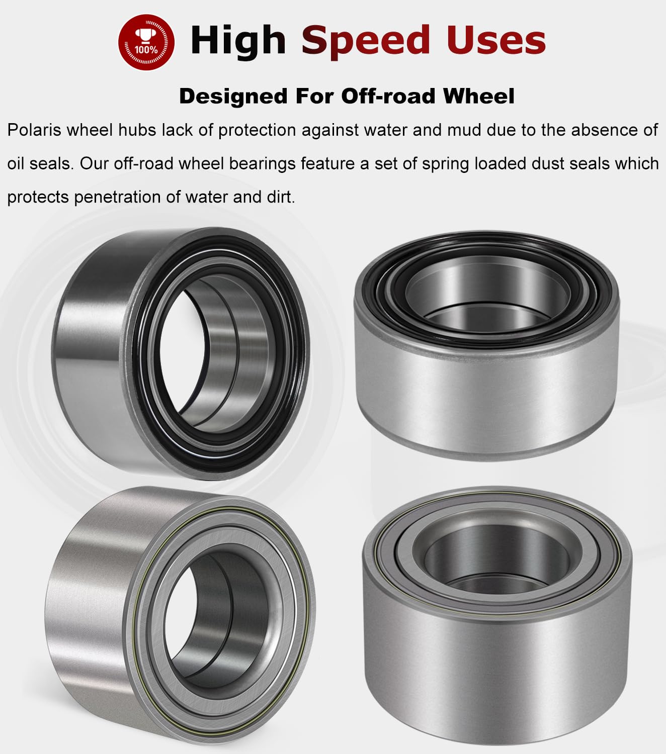 Camoo Ranger bearing-seals close-up demonstrates double-seal protection.