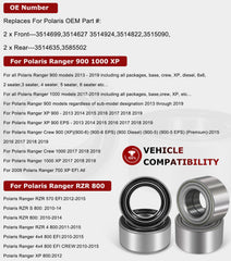 Camoo Polaris Ranger 900 Crew bearings kit complete four-wheel replacement.