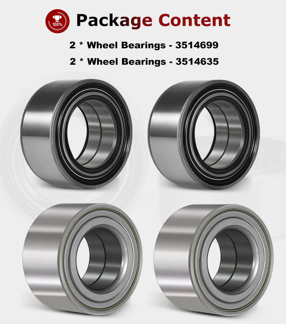 Camoo Polaris Ranger front bearing close-up showing seal design for durability.