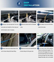 Camoo Schrader valve connection component for controlled bleeding