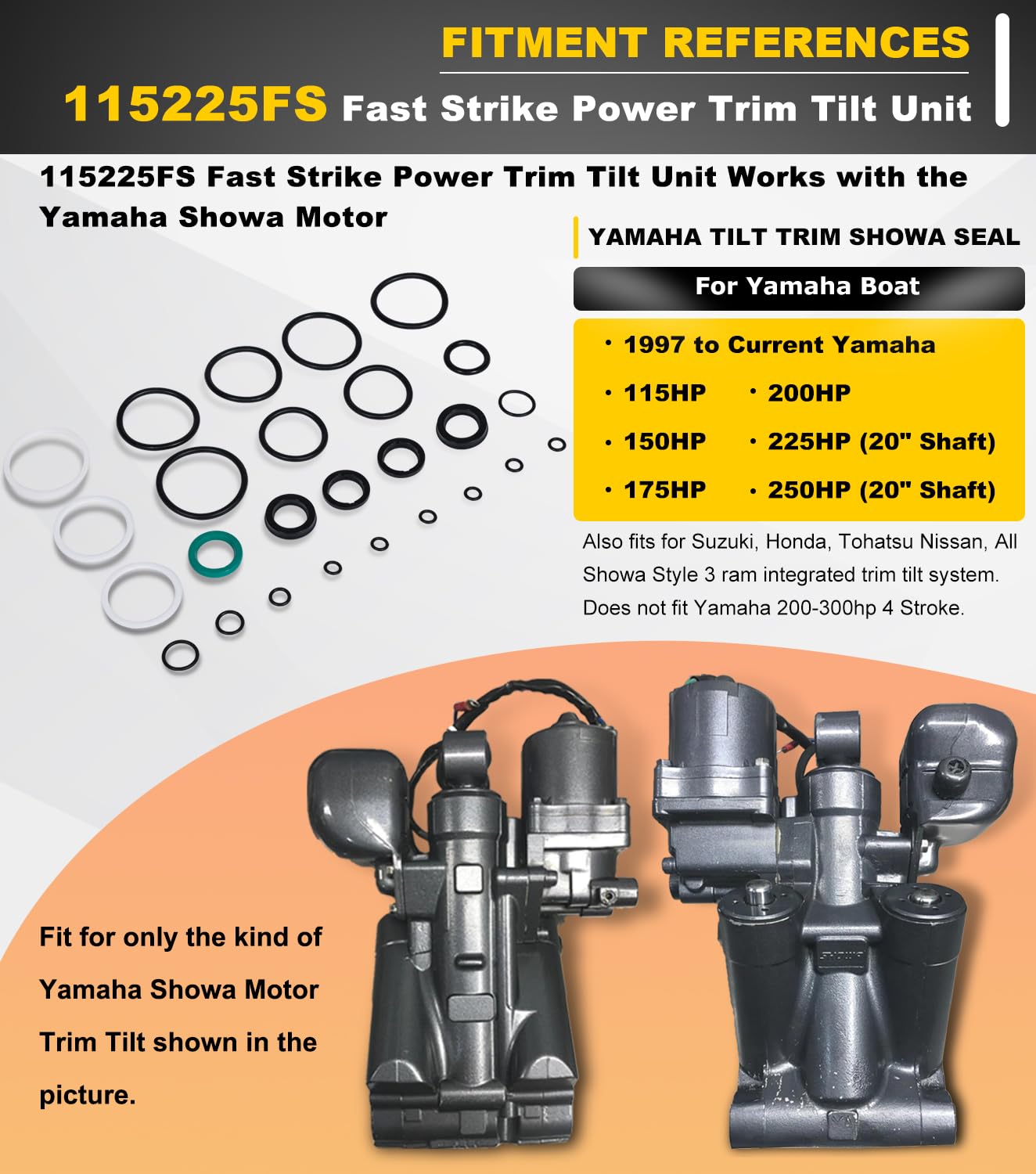 Camoo tilt trim seal kit packaging view for simple installation