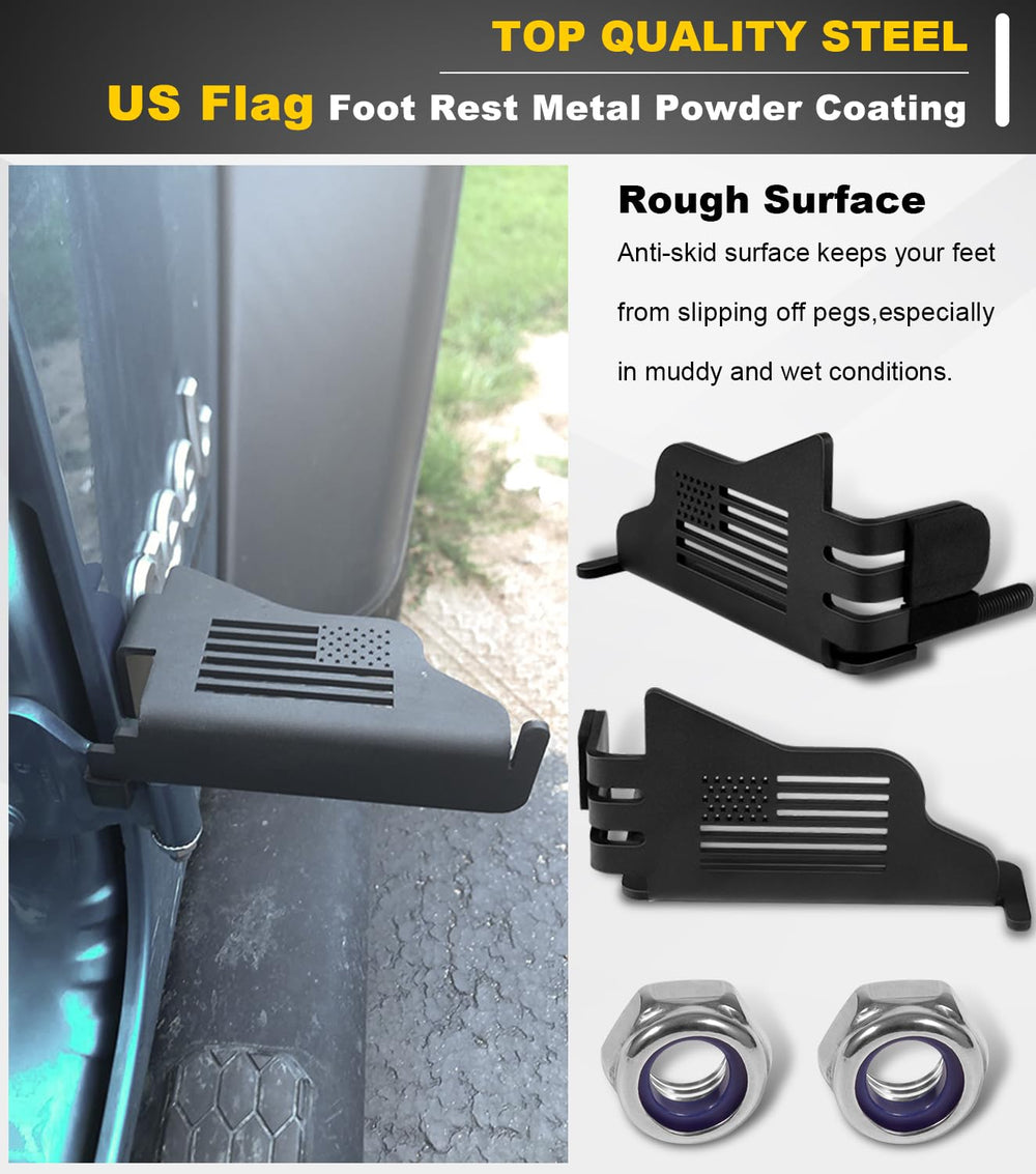 Camoo Wrangler foot pegs 2-pack for easy Jeep upgrade