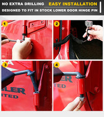 Camoo Wrangler foot pegs showing anti-skid surface for muddy or wet conditions