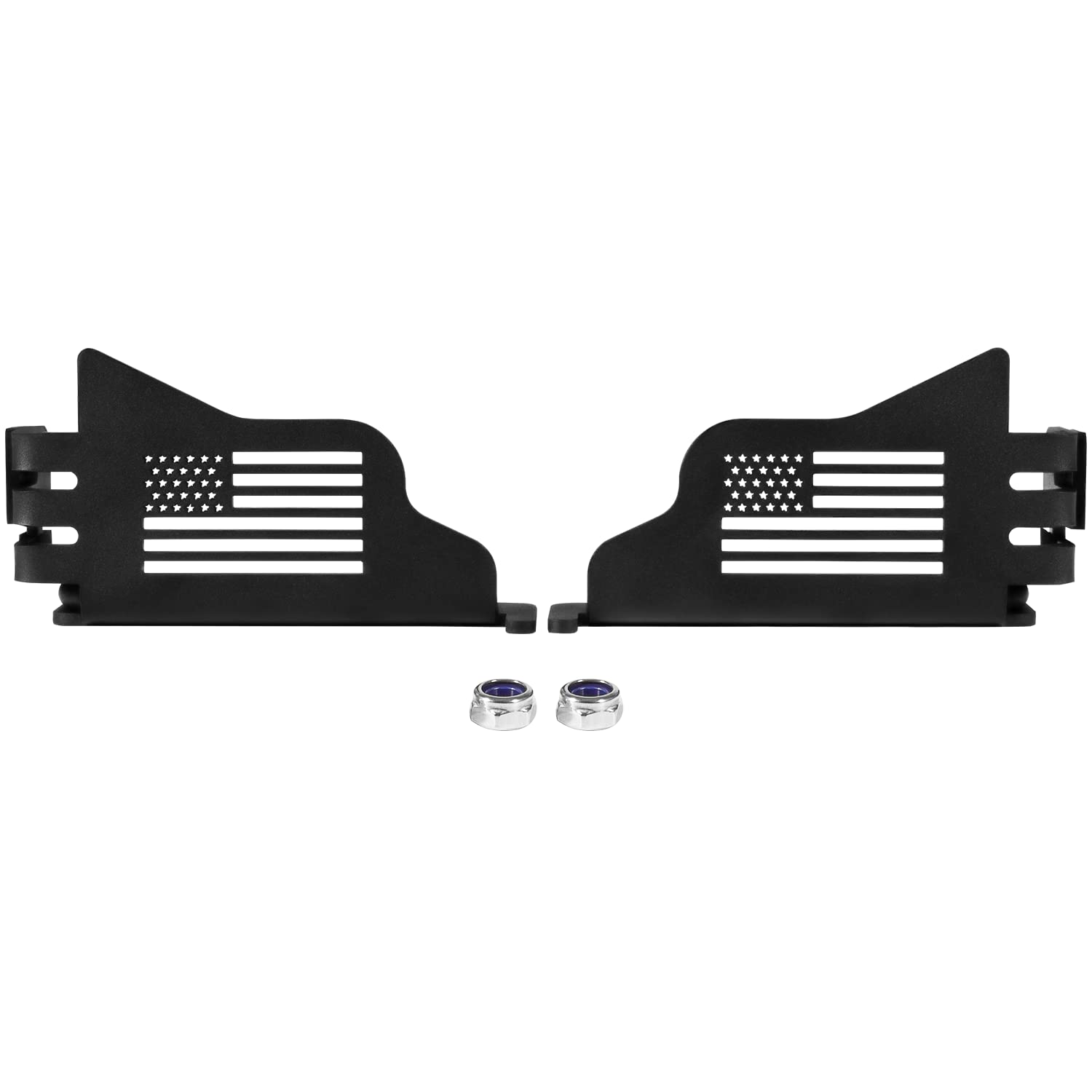 Camoo foot pegs with rubber bumper protecting Jeep paint