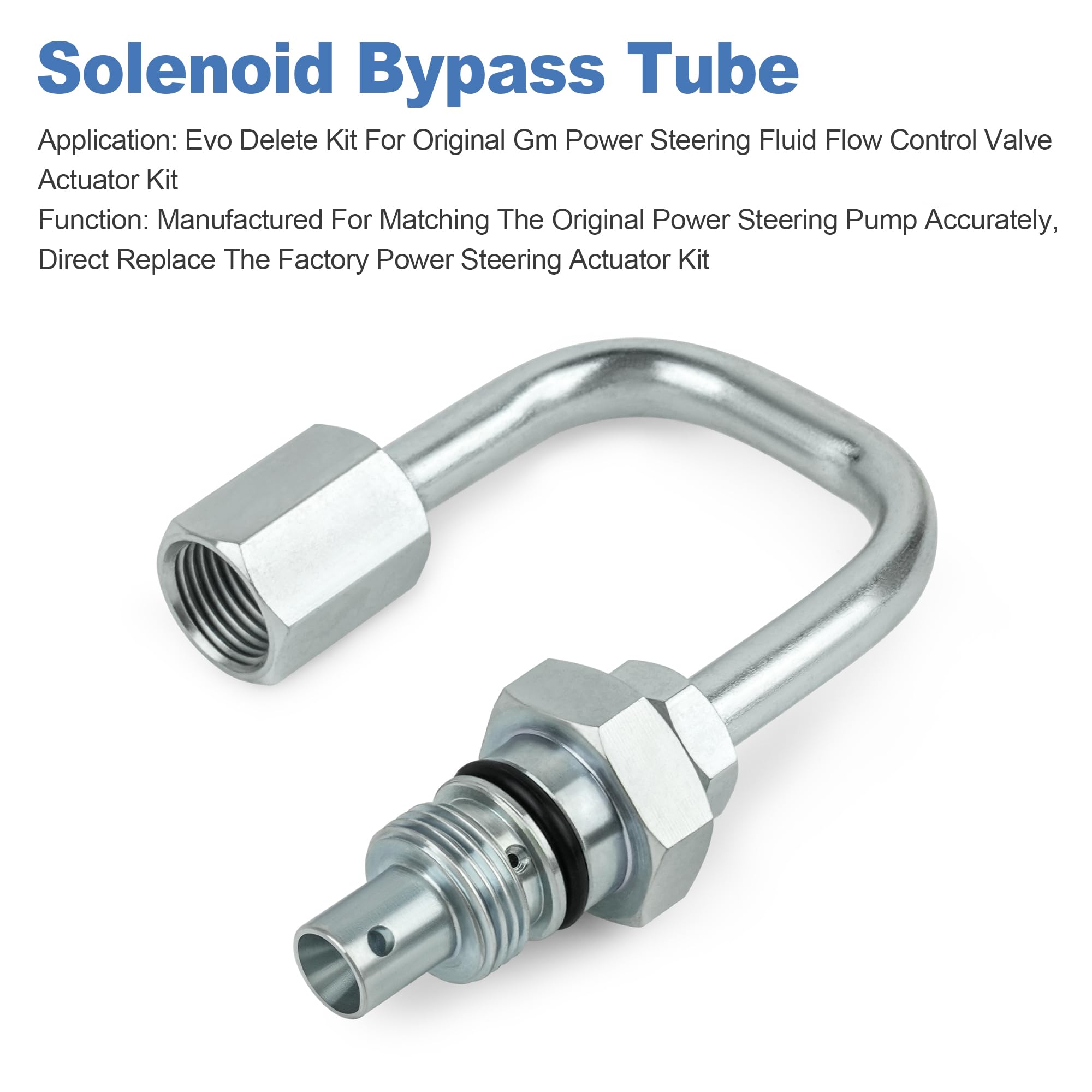 Camotokiit 926-049 bypass tube for GMC models, showcasing durable steel construction.