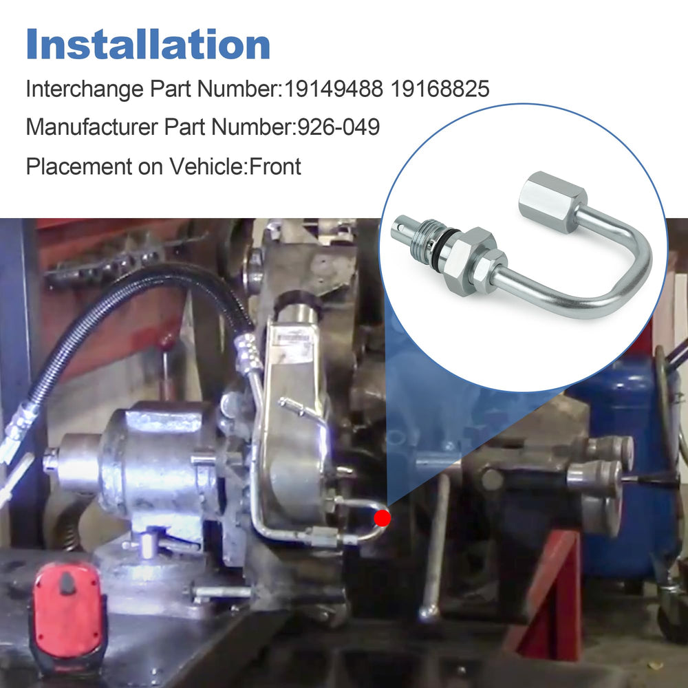 Camotokiit 926-049 durable bypass tube installed in steering system scenarios.