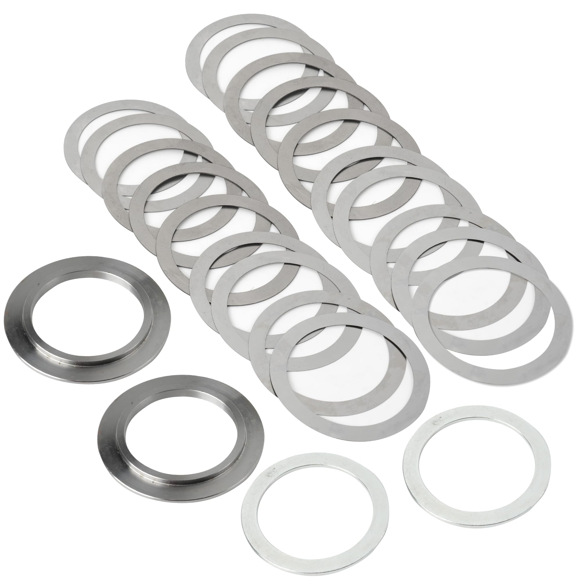 Camotokiit steel differential shims close-up showing durability and precision