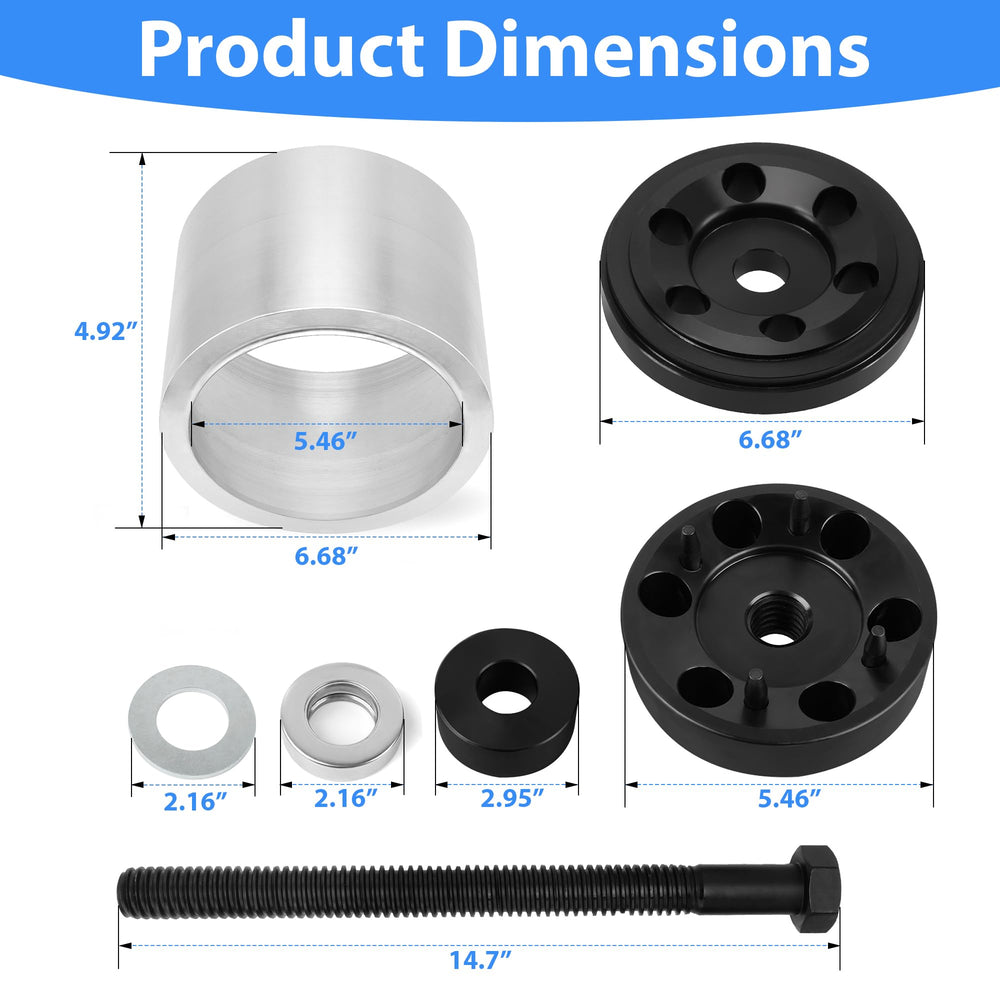 Camotokiit Vantraax kit tool with narrow bushing focus for smooth assemblies