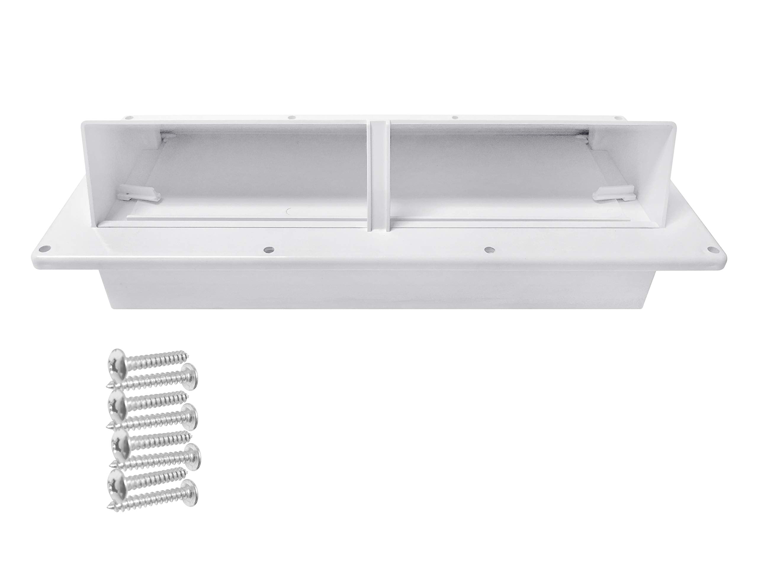 Camp'N RV Exhaust Vent Cover side view highlights slim profile and sleek aesthetics on an RV.