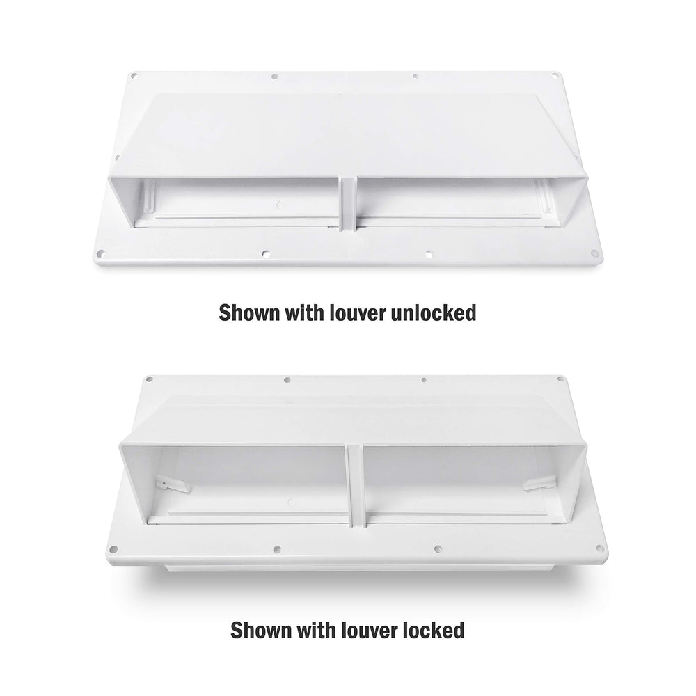 Camp'N RV Exhaust Vent Cover sleek design complements any camper exterior aesthetics.
