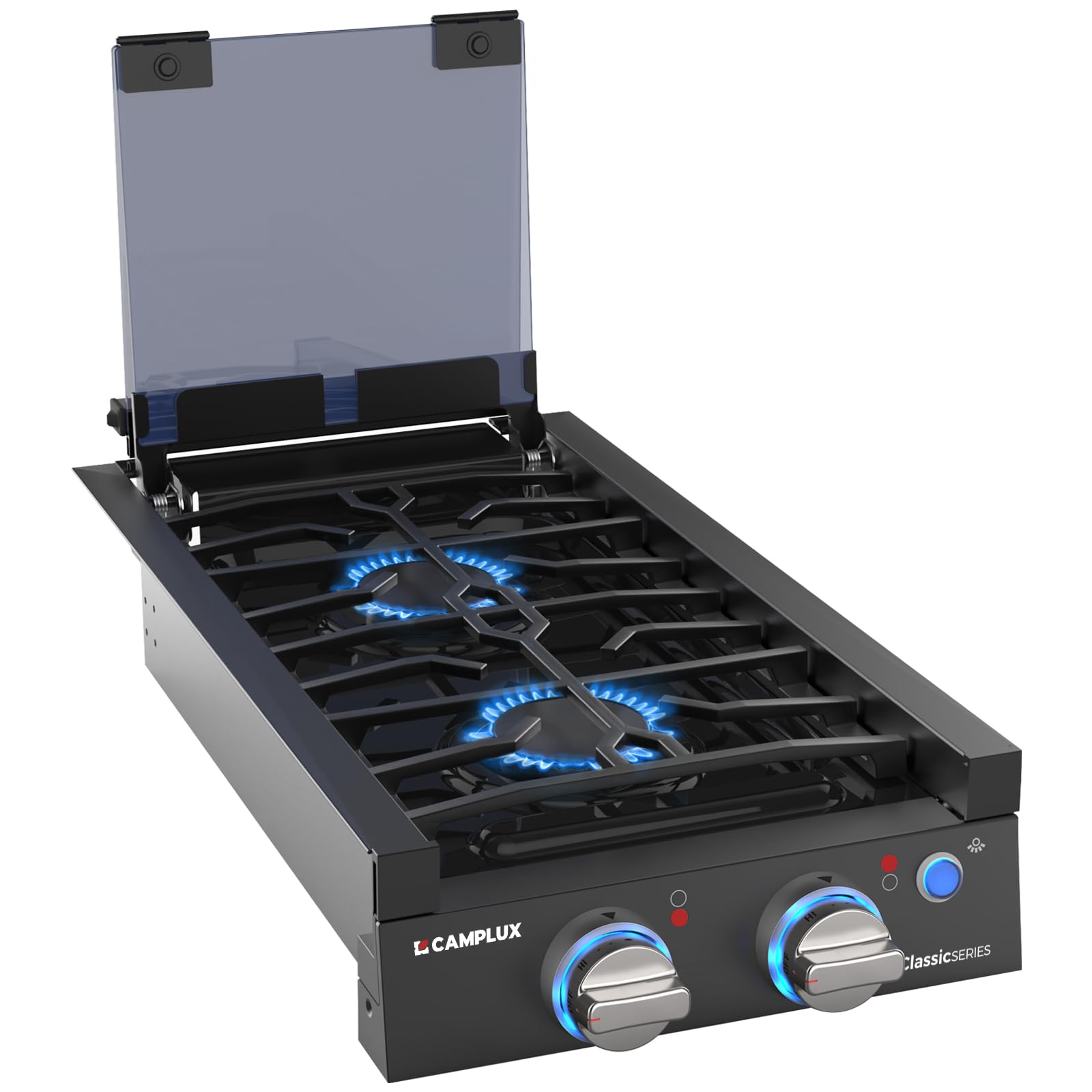 CAMPLUX RGH12IB embedded design fits sleek RV kitchens for refined cooking