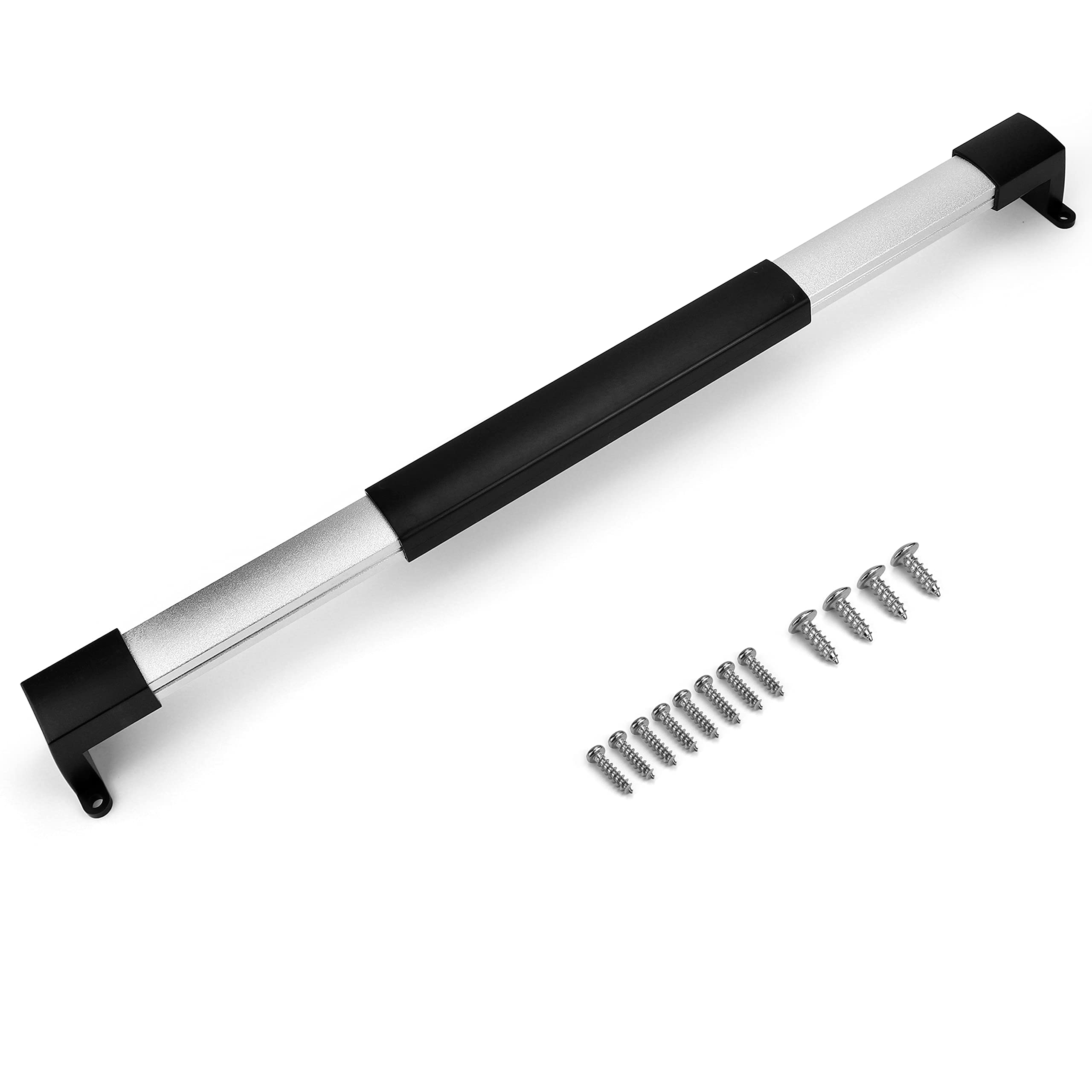 CampN RV screen door cross bar handle demonstrating adjustable length for different RV doors