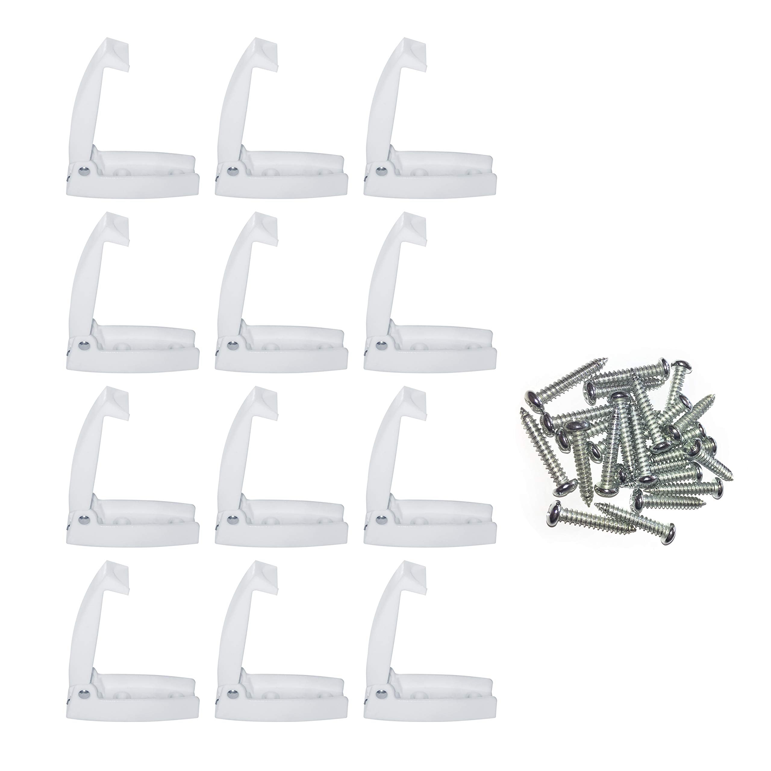 Camp'N White RV storage door latch 12-pack securing outdoor compartments and simplifying access.
