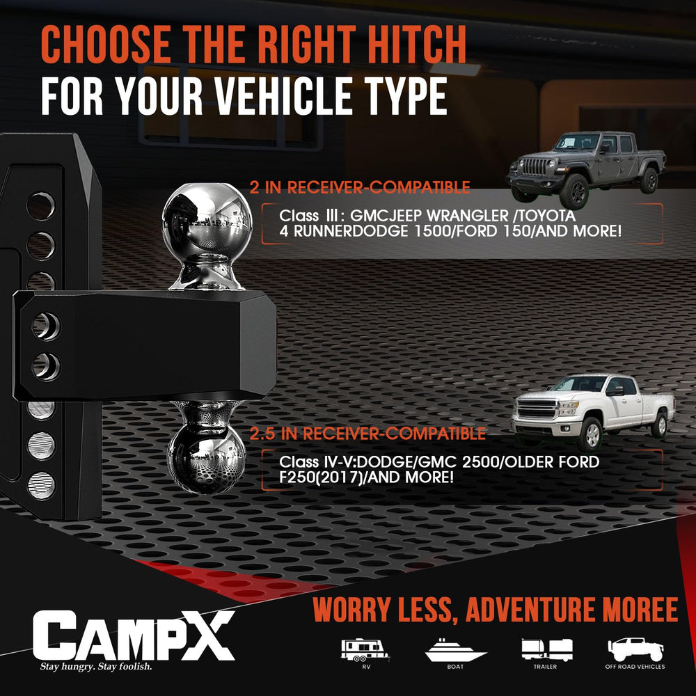 CAMPX red crystal design accents add style and visibility
