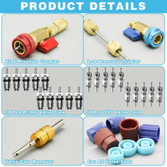 CANIPHA valve core removal tool with brass body and steel stem