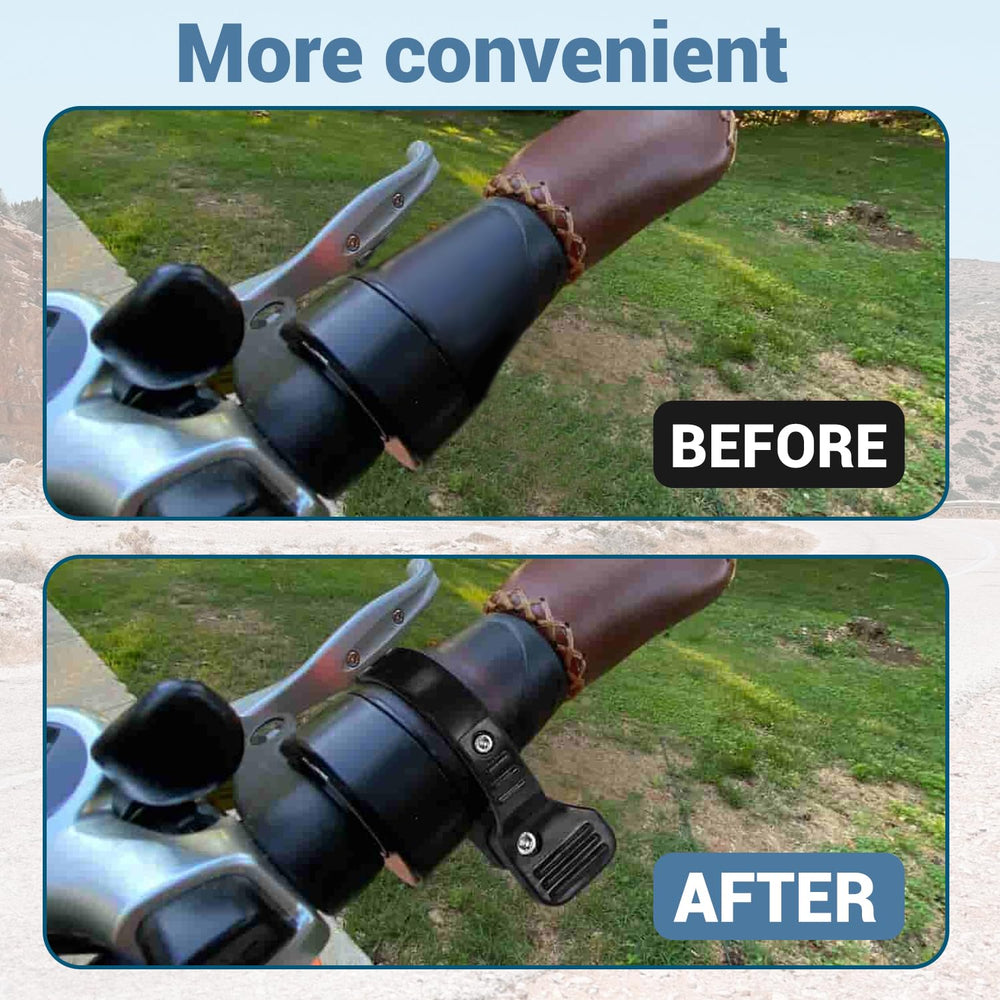 Canitu thumb throttle adapter twist-grip compatibility note.