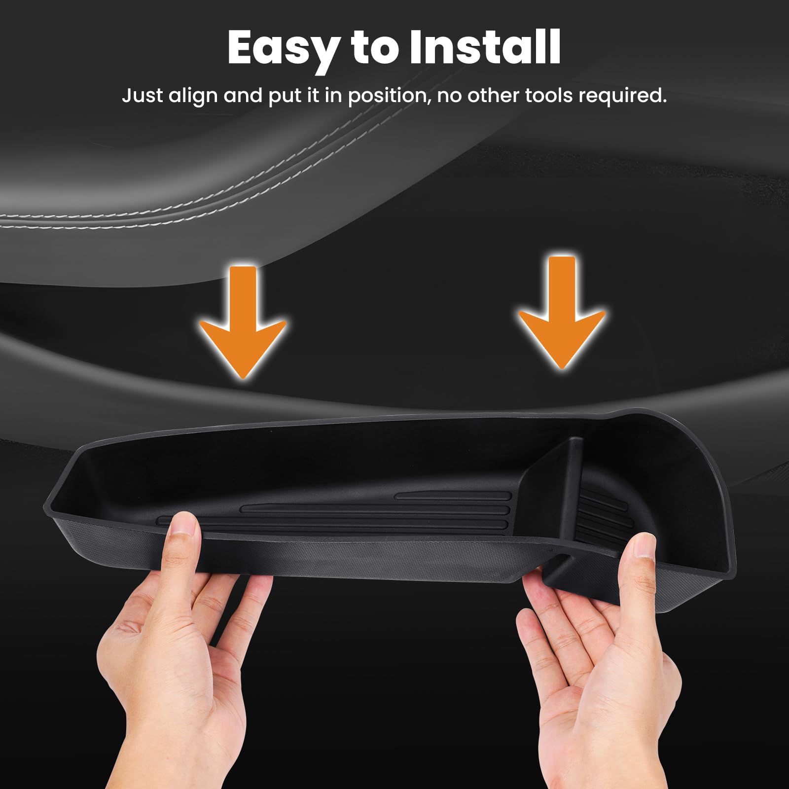 Canvcle durable scratch-resistant tray with textured walls stays stable.
