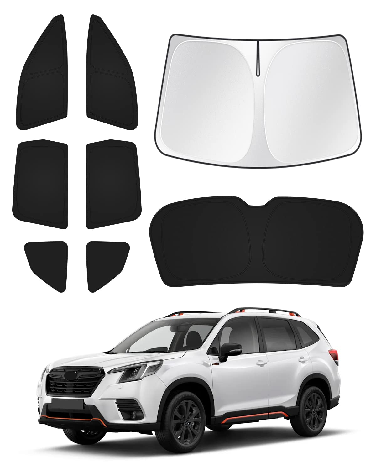 Canvcle sunshade for Forester with full-coverage window protection