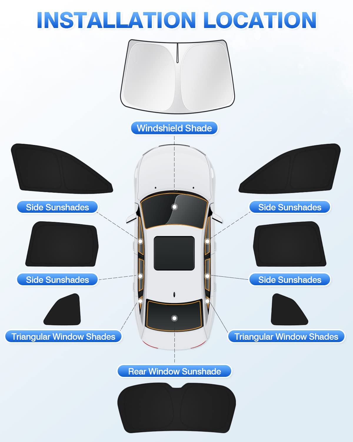 Canvcle Forester rear window shade reduces glare and increases comfort