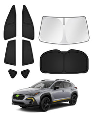 Canvcle sunshades for Subaru Crosstrek windshield shield reduces glare and heat for a cooler cabin.