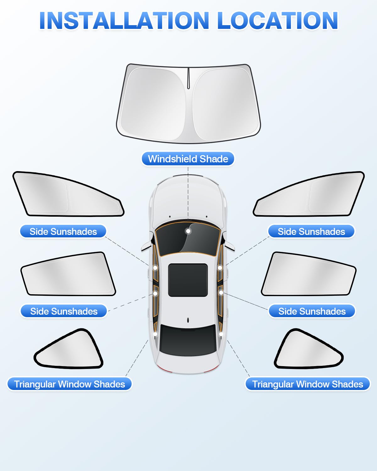 Canvcle privacy-shade provides blackout effect for resting in car