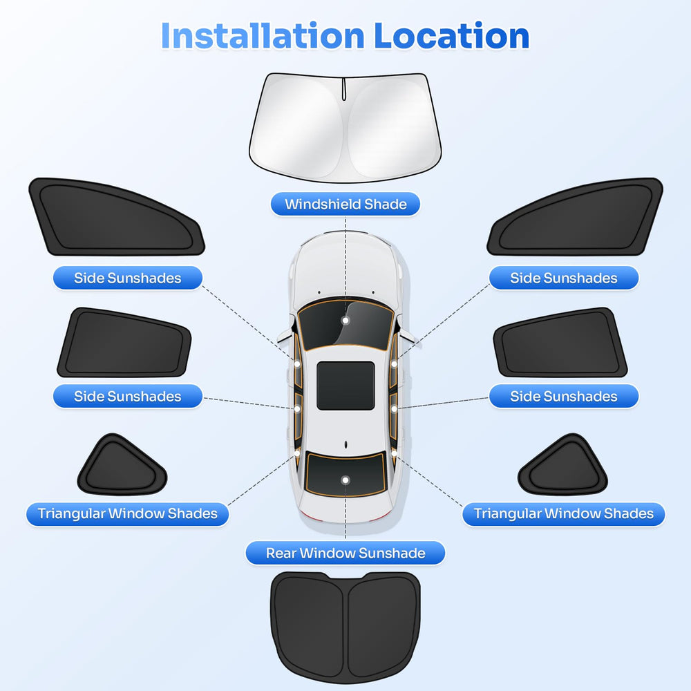 Canvcle Tesla Model Y privacy shade aids sleeping during breaks or camping