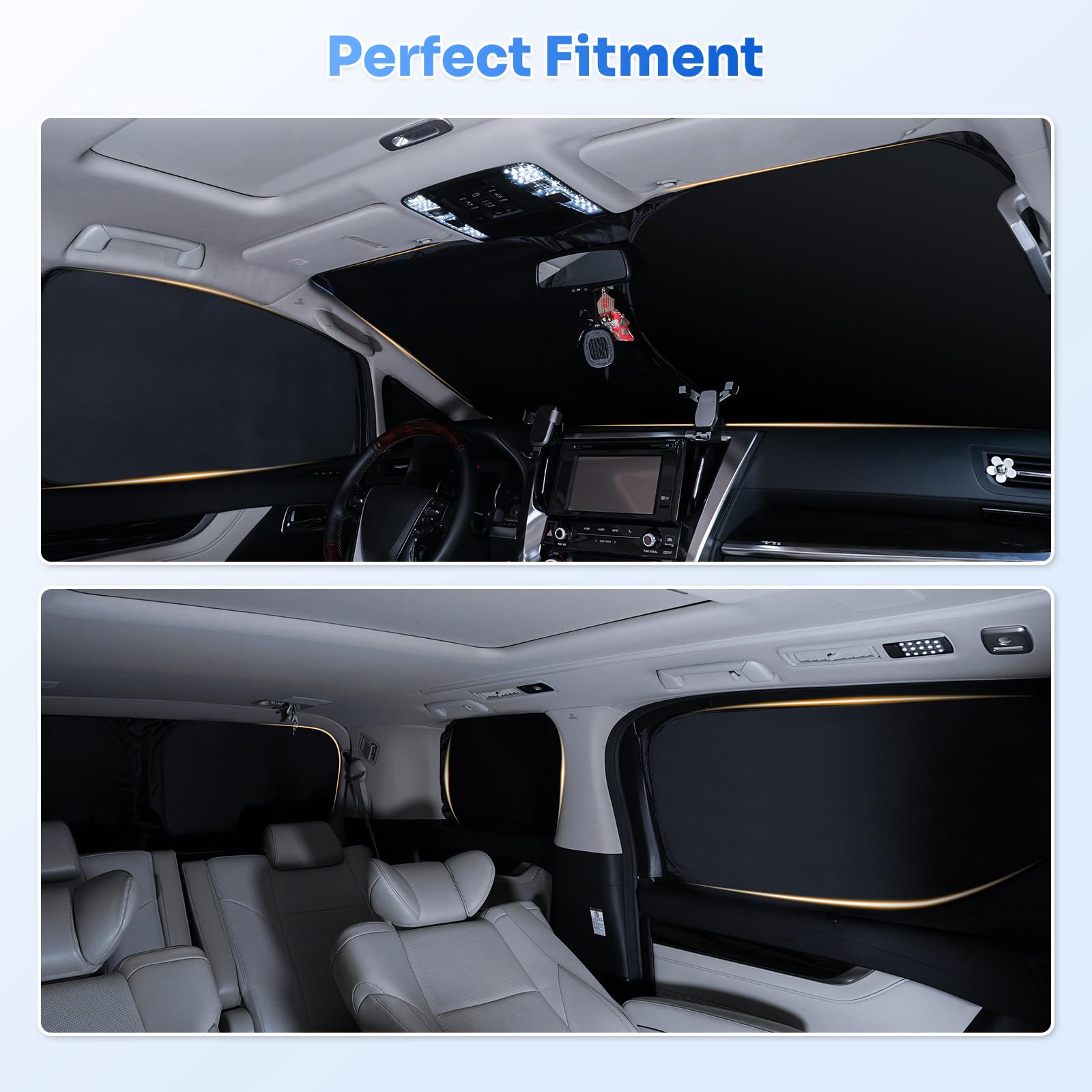 Canvcle Tesla Model Y storage bag keeps shades organized when not in use