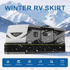 CANYIHB RV skirting thirty-one-point-five inch tall panel blocks wind