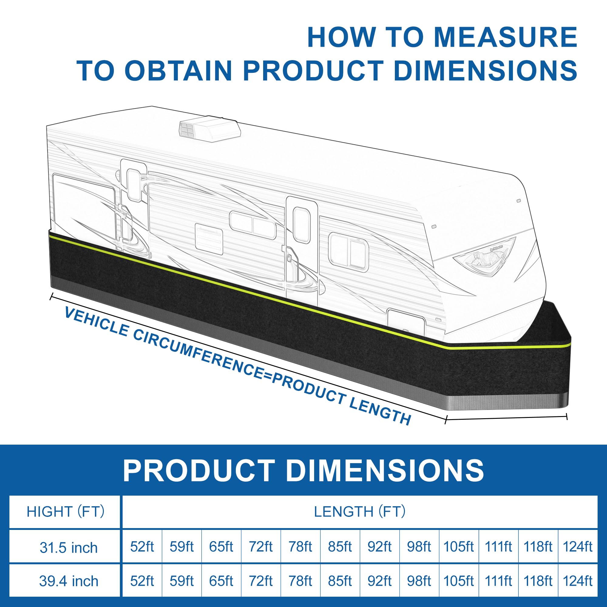 CANYIHB RV skirting no-tools setup saves time