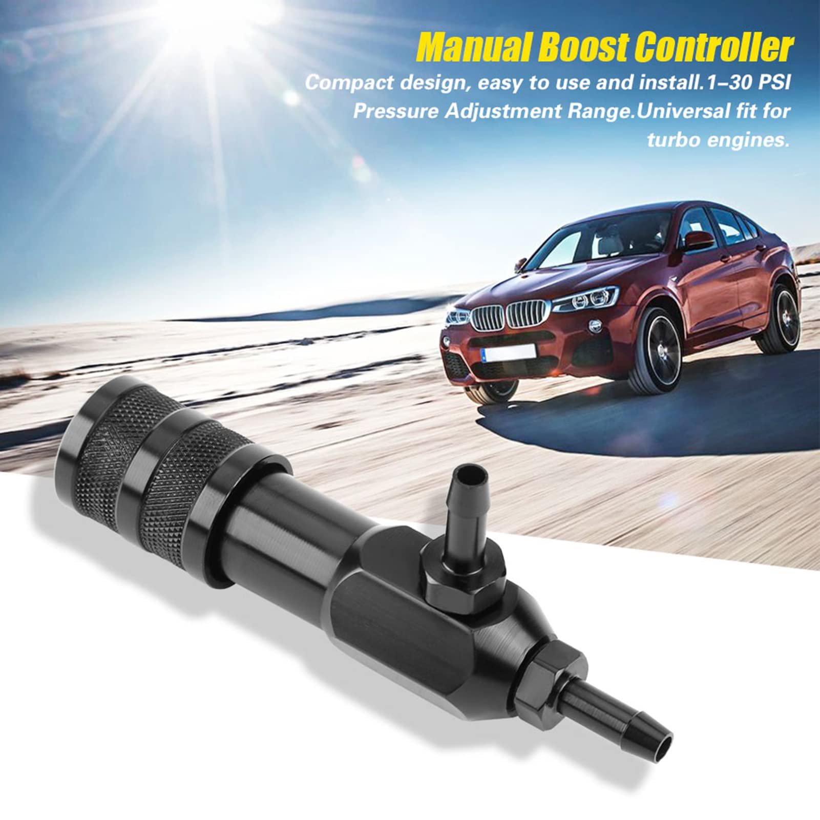 Caoeal boost controller aluminum close-up emphasizing durable construction.