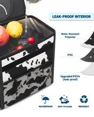 Capolo built-in PVC support keeps the can upright and ready.