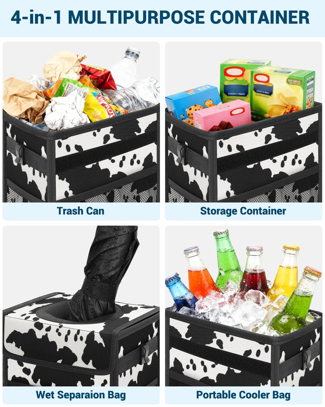 Capolo four-in-one design with pockets for tissues and snacks.