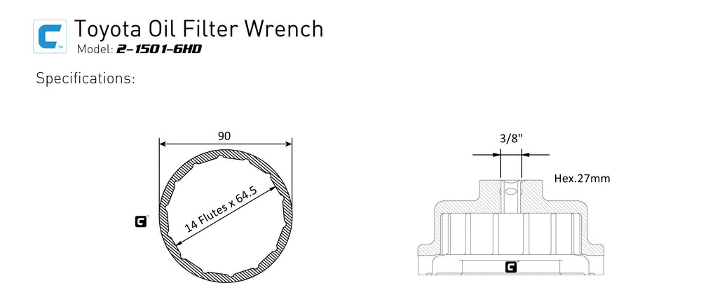 Capri Tools oil filter wrench in use removes filters cleanly without stripping housing