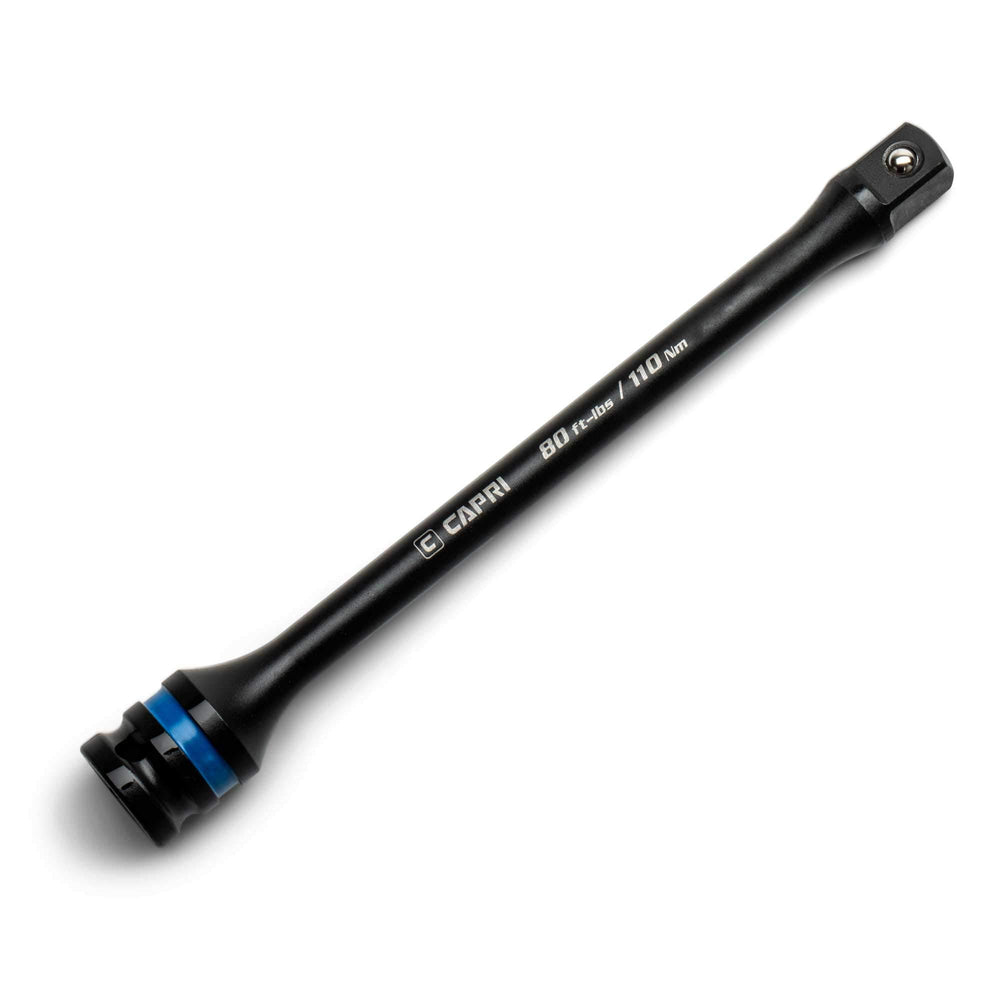 Capri Tools torque-limiting extension bar in 8-inch length for consistent fastener torque.