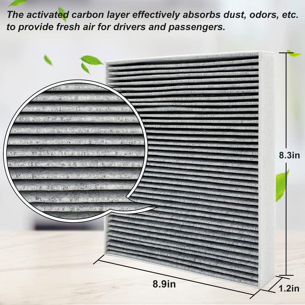 Detailed view of Capume JM133 four layers including carbon and HEPA media
