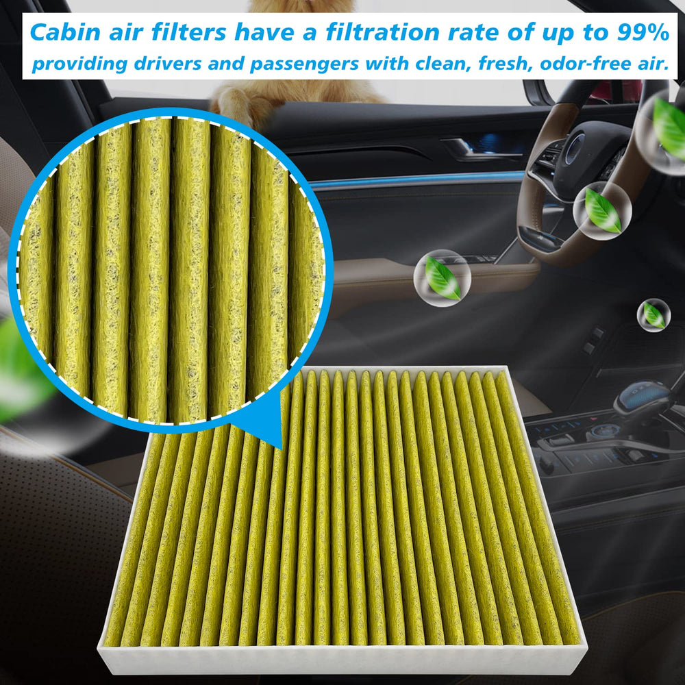 Capume JM871 cabin filter side view for compact fit