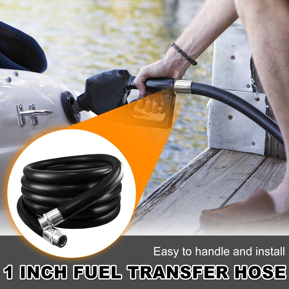 caqeg 1 inch NPT fuel hose dispensing diesel with smooth flow.