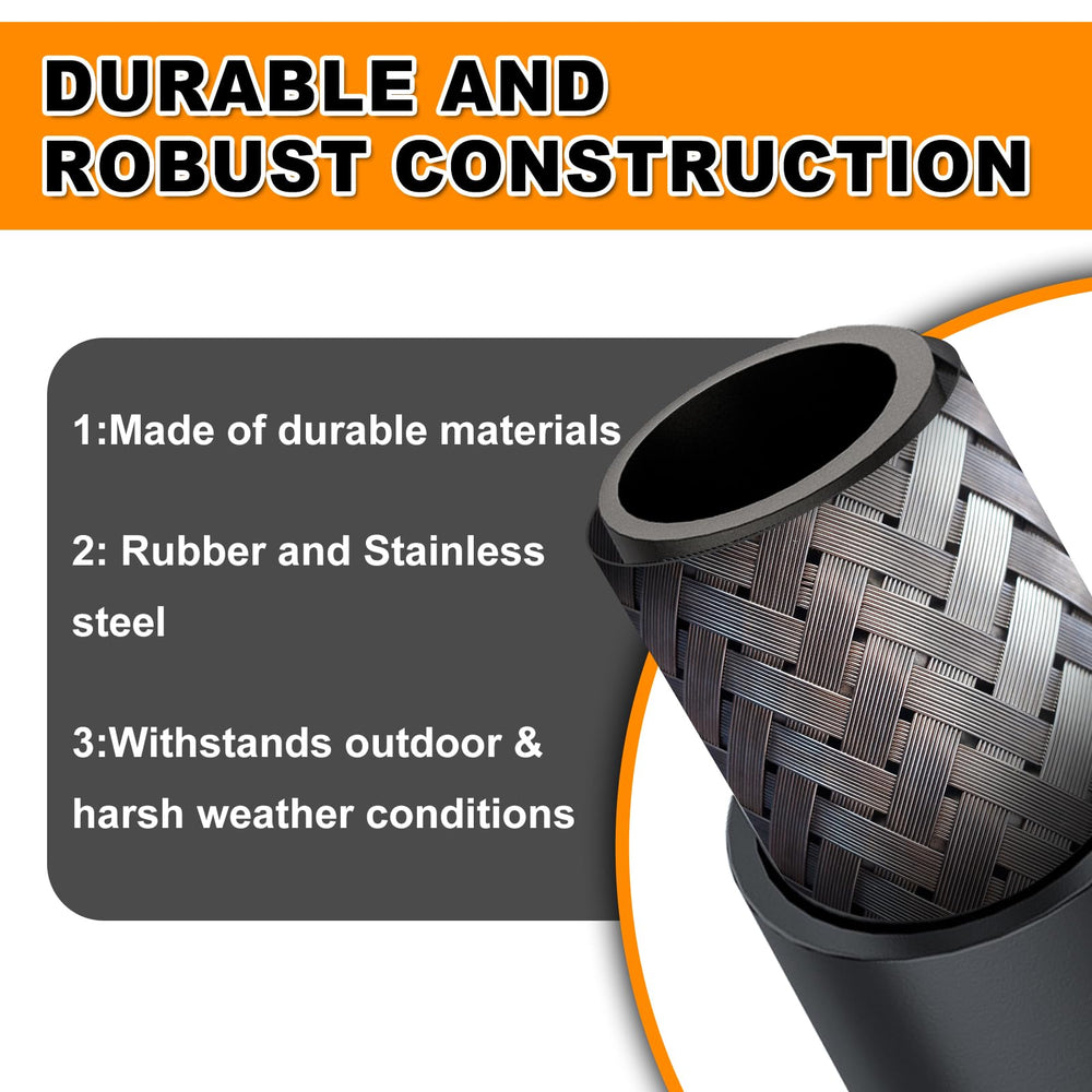 caqeg 1 inch NPT fuel hose transferring gasoline efficiently.