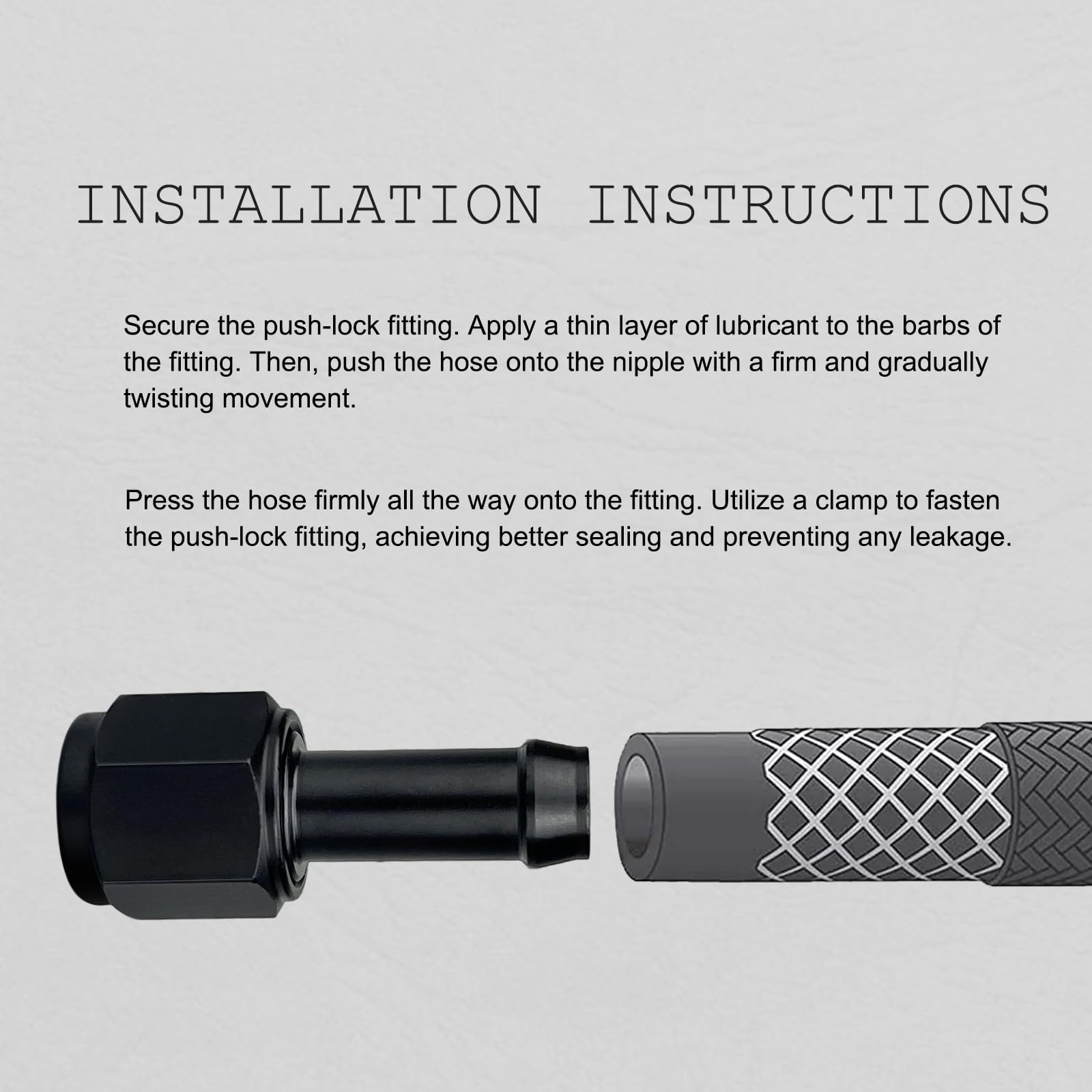 caqeg billet aluminum 10AN to 3/8 barb hose fitting for durable, lightweight performance